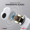 Sigma 100% Original WAVE TG-1 TWS Wireless Earphone Bluetooth 5.3 - Sigma 100% Original Earbuds - Active Noise cancellation - High Quality Sound & Bass - Deep bass -. 