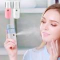FANCY Face Moisturizing Sprayer USB Rechargeable Portable Air Humidifier Handheld Water Atomizer, Pink. 
