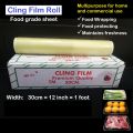 Cling film roll 30cm - Food grade shrink wrap sheet. 