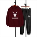 Men High Quality Winter Markhor  Printed Hoodie + Trouser Track Suit for men. 