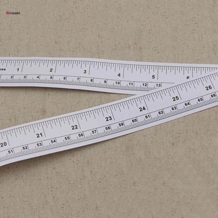 New 90cm White Self Adhesive Measuring Tape Ruler Sticky measure