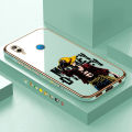 Luxury 6D Plating Case for Huawei P20 Lite Anime Cartoon Cool Luffy Side Pattern Back Cover Soft Silicone Square Frame Shiny Bling Phone Cases + Free Lanyard. 
