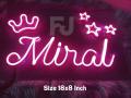 Customized Neon Sign Board | Customised Wall Room Light Décor LED Name Plate | Customized Neon Sign Board with any Name for Gift | Customized Neon Sign board, Logo, Any Name. 