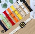 Silicone Ocean Strap for Apple Watch Ultra 8, 7, 6, 5, 4, SE, 45mm 49mm 44mm 42mm, Water Sports Adjustable Band. 