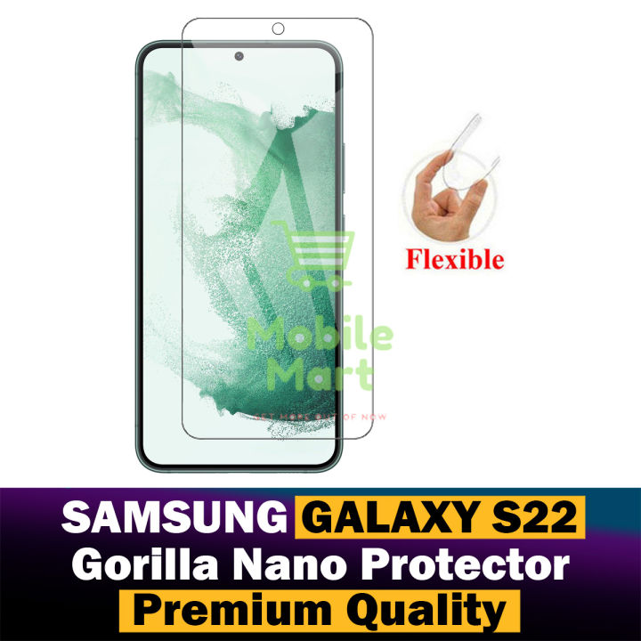 Samsung%20Galaxy%20S22%20Unbreakable%20Gorilla%20Flexible%20Nano%20Glass%20Premium%20High%20Quality%20Screen%20Protector%20For%20Samsung%20Galaxy%20S22%20-%20Image%202