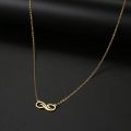 Stainless Steel Necklaces Infinity Symbol Style Pendant Collar Chain Fashion Necklace For Women Men Jewelry Friends Best Gifts. 