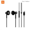 Xiaomi Mi 12 11 10 9 Usb Type C Earphone Dual Driver Earbuts Hybrid DC Seo Half In-Ear Earphones With Mic Wire For Mi 11 K40 Pro. 
