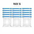 Pack of 15 medium size Freezer bags , Plastic zip bags , Zip lock bags. 