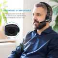 Office Headset  Bluetooth Headset/Office Headset with Microphone, BT 5.0 Wireless Over The Head Headset with Extra Boom Mic for Trucker,Truck Driver, Phones,Call Center, Skype, VoIP1. 