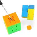 Combo Cube Set of 2x2 3x3 4x4 5x5 High Speed Stickerless Pizzle, Multicolor. 