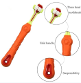 pertty Three Sided Pet Toothbrush Dog Brush Addition Bad Breath Tartar Teeth Care Dog Cat Cleaning Mouth. 