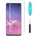 Samsung Galaxy S10 Plus UV Tempered Glass Screen Protector, Full Coverage, Liquid Dispersion, Bubble-Free Installation. 