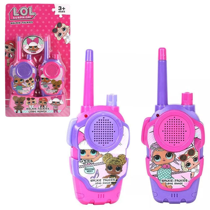 L.O.L. Surprise Walkie-Talkie Pair Set For Kids - Range Upto 50cm - Battery Operated - Pink