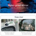 BASEUS Large View OF Blind Spot AND Reversing Auxiliary Mirrors / Rear View Mirror CAR MOUNT 2Pcs/Pair - WHITE. 