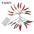 Outdoor Chili Pepper Lights High Brightness Led Chili Pepper String Lights for Festive New Year Decor Battery-operated with Different Light Modes Favorite Chili Pepper Light. 