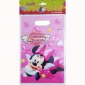 Minnie Mouse Goody Bags - 10 x 6 Inch - Gift Bags - Minnie Mouse Themed Party - Pink - Girls - Pack Of 10. 