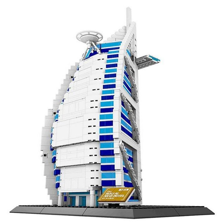 Burj ul Arab Design Building Blocks For Kids - Multicolour | Daraz.pk