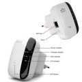 Wireless-N Wifi Repeaters 802 300Mbps Range Extender Signal 802.11N Long Range Wireless Wi-Fi Enhancement Amplifier 300Mbps WIFI Repeaters Booster 1-Tap Setup, Access Point, WIFI Extenders Long  Signal Booster for Home. 