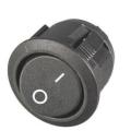 SPST switch rocker switch on off button round shape for Arduino DC and AC circuits. 