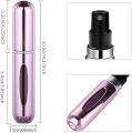Refillable Mini Perfume Spray Bottle - 5ml Travel Size, Lightweight Metal Atomizer, Easy Refill, Leak-Proof, Travel-Friendly, Perfect for Perfume, Cologne & Essential Oils. 