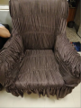 Stretchable Sofa Covers for 6 seater (3+2+1), jersey fabric , Elastic Sofa Cover , Free Size , Fit to all Sofa , (Standard Size ), Dark Brown Colour. 