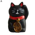 Miniature Cat Lucky Cat Version Handmade Lovely Miniature Zakka Cat Figurine for Entertainment. 
