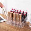 24 Grid Plastic Lipstick Transparent Jewelry Storage Box Makeup Organizer Holder. 