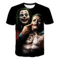 Suicide squads 3D Printed T Shirt Men Joker Face Casual O-neck Male tshirt Clown Short Sleeve Cosplay Funny T shirts Pokemon. 