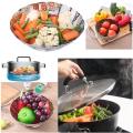 Stainless Steel Foldable Adjustable Fruit And Vegetable Strainer/Steamer/Basket. 