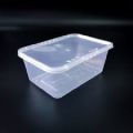 Pack of 10 - 1000 ML. Microwave Disposable Food Storage Boxes - Clear Transparent Plastic. 