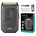 VGR V-375 Professional Electric Ultra-Thin Shaver Rechargeable Razor for Face Care Beard Trimmer Reciprocating Blade with USB Travel Shaver. 