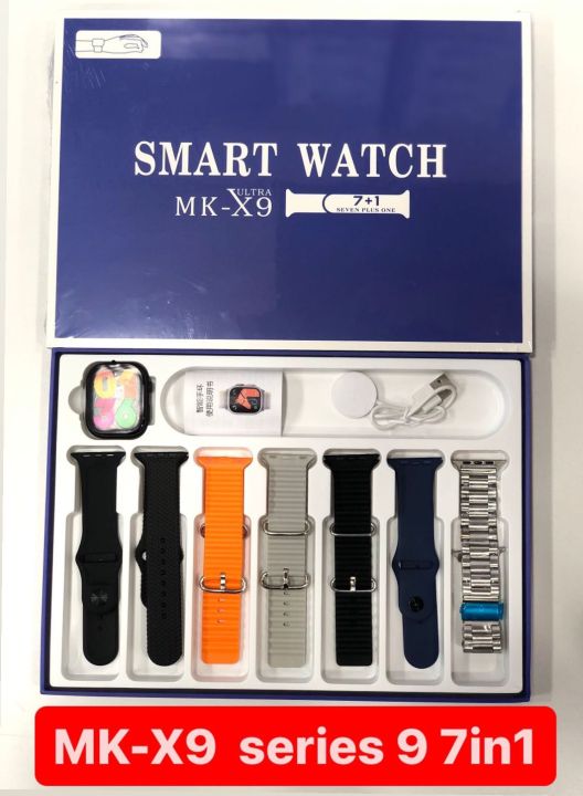 MK X9 Series 9 Smart Watch, 7 in 1 Ultra, 49mm Big Display, Wearable Technology, 2024 Smartwatch, Multi Sports Mode, Bluetooth Calling, Built-in GPS, Fitness Tracker, Step Counter, smartwatch for men and women, Best Price, Top Sales