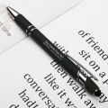 (Pack of 5) Personalized Engraved Pen Metel/Black Pen with Stylus - Customized Name Engraved Pen. 