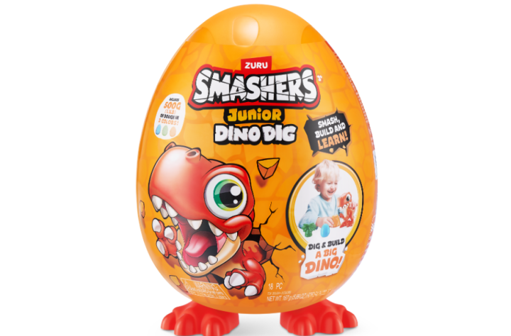 Smashers Junior Dino Dig Small Egg Red Plush