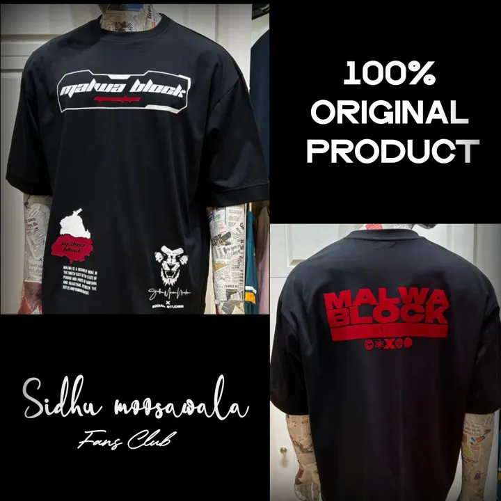 Sidhu%20Moose%20Wala%20T-Shirt%20Malwa%20Block%20for%20Shubhdeepians%20Iconic%20Style%20Tee%20for%20Fans%20-%20Image%203