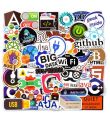 10/30/50 Programming Stickers Pack for Laptop Phone Fridge Guitar Car Software Waterproof Geek Hacker Sticker Decal Kids Toy. 