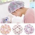 Shower Cap Cute Fashion Wave Point Bath Waterproof Shower Hat Dot Bath Hair Cover Hat Cap Gift. 