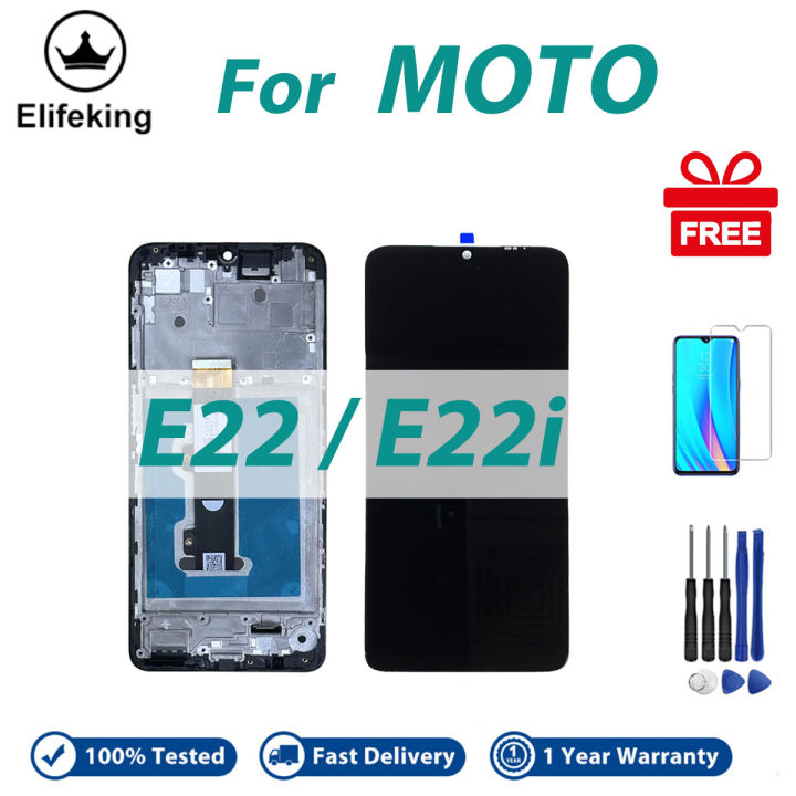 LCD With Frame For Motorola Moto E22 E22i Display Touch Screen Digitizer Assembly Replacement Parts