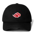1pc NARUTO New 100% Cotton Cap Japanese Akatsuki Anime Dad Hat Uchiha Family Embroidery Baseball Caps Black Snapback Hat. 