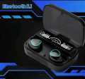 M10 &stearo TWS i12 Double Wireless tws i7sBluetooth Hand Free with Power Bank Stereo Earphones White bluetooth ear phone for all cell phones use. 