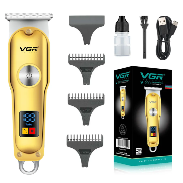 VGR V-290 hot selling hair trimmers & clippers professional barber clippers electric cordless hair trimmer for men