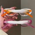 Korean Style Fashion Glasses for Women Oval Shape Stylish Anti-reflective Women's Sun glasses High Quality Female Eyewear. 