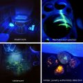 Portable UV Flashlight UV395NM Zoomable ABS Torch 3 Modes Camping Ultraviolet Flashlights For Pet Stacks Fluorescent Detection. 
