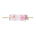 【HOT】 Baby Girl Headband Chiffon Flower Nylon Elastic Hair Band Newborn Head Flower Toddler Headband Fashion Wreath Hair Accessories. 