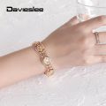 【beauty code】6 Styles 585 Rose Gold Color Bangle Bracelet for Girls Cut Out Carved Vine Shaped Fashion Jewelry DCBM01. 