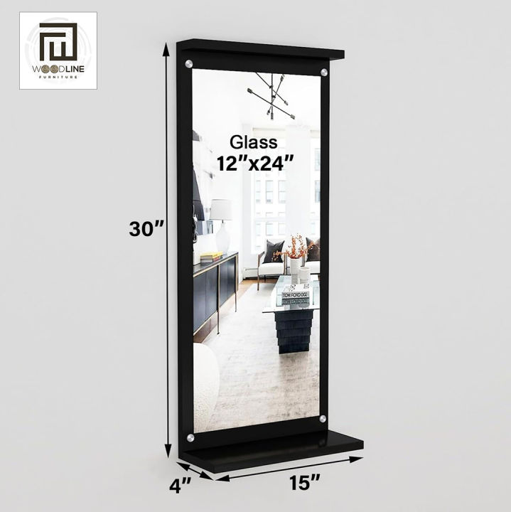 Rectangular%20White%20Wooden%20Wall%20Mirror%20for%20Living%20Room%20Bedroom%20Bathroom%20Modern%20Design%20Durable%20Build%20-%20Image%204