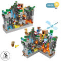 Minecraft Building Blocks Set For Kids With LED Lights 340 Pcs – No.10003 – For Ages 6+. 