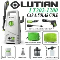 LUTIAN - LT202-1200 -100 BAR HIGH CAR PRESSURE WASHER - 1200 WATTS - AUTO START- SELF PRIMING - PORTABLE - 2 IN 1 GUN ( LONG & SHORT ) 3MONTHS WARRANTY. 
