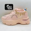 Pink Sneakers for Women – Comfortable and Stylish Outdoor Shoes with Soft Sole, Perfect for Everyday Use. 