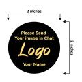 customized Stickers 2 inch circle / Labels / Logo / (100 Pcs) for gift boxes. 